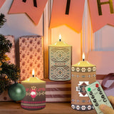 N7-01 Pattern Native American Bullet candles - Set of 3