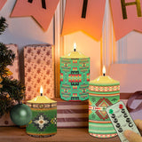 N7-02 Pattern Native American Bullet candles - Set of 3