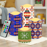 N7-03 Pattern Native American Bullet candles - Set of 4