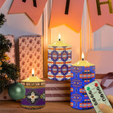 N7-03 Pattern Native American Bullet candles - Set of 3