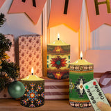 N7-10 Pattern Native American Bullet candles - Set of 3