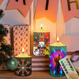 N7-11 Pattern Native American Bullet candles - Set of 3