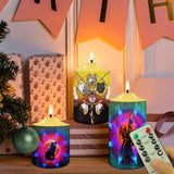 N7-12 Pattern Native American Bullet candles - Set of 3