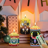 N7-13 Pattern Native American Bullet candles - Set of 3
