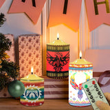 N7-14 Pattern Native American Bullet candles - Set of 3