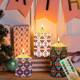 N7-15 Pattern Native American Bullet candles - Set of 3