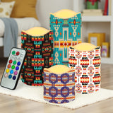 N7-15 Pattern Native American Bullet candles - Set of 4