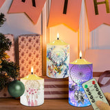 N7-19 Pattern Native American Bullet candles - Set of 3
