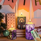 N7-20 Pattern Native American Bullet candles - Set of 3