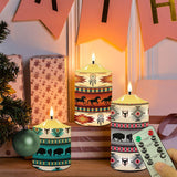 N7-23 Pattern Native American Bullet candles - Set of 3