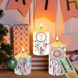 N7-28 Dreamcatcher Pattern Native American Bullet candles - Set of 3