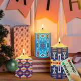 N7-30 Dreamcatcher Pattern Native American Bullet candles - Set of 3