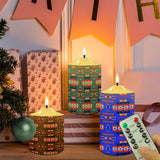 N7-31 Pattern Native American Bullet candles - Set of 3