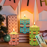 N7-32 Pattern Native American Bullet candles - Set of 3