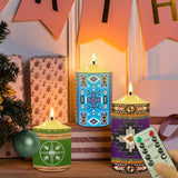 N7-37 Pattern Native American Bullet candles - Set of 3