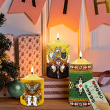 N7-40 Pattern Native American Bullet candles - Set of 3