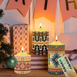 N7-41 Pattern Native American Bullet candles - Set of 3