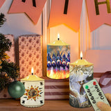 N7-44 Chief Pattern Native American Bullet candles - Set of 3