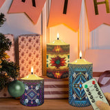 N7-45 Pattern Native American Bullet candles - Set of 3