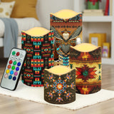 N7-47 Pattern Native American Bullet candles - Set of 3