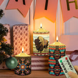 N7-47 Pattern Native American Bullet candles - Set of 3