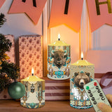 N7-49 Pattern Native American Bullet candles - Set of 3