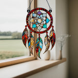 Native American Feather Acrylic Suncatcher - 241119-SC002