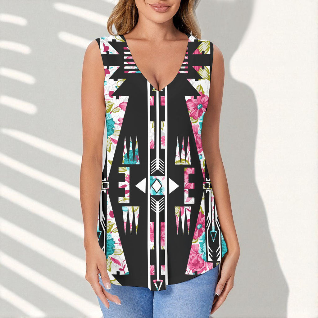 Native American Flower Arrow Women Sports Vest