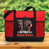 No More Stolen Sisters s2 Tote Bag With Mesh Pockets