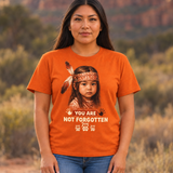 Orange Feather Native American-Inspired 2 Sided 2D T-Shirt TSm083