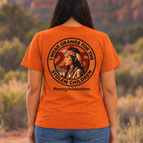 Orange Feather Native American-Inspired 2 Sided 2D T-Shirt TSm083