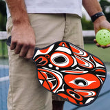 Orange Northwest Native American Pickleball Racket