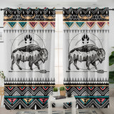 PBT-0043v2 Bison Native American Living Room Curtain
