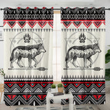PBT-0043v3 Wolf Native American Living Room Curtain