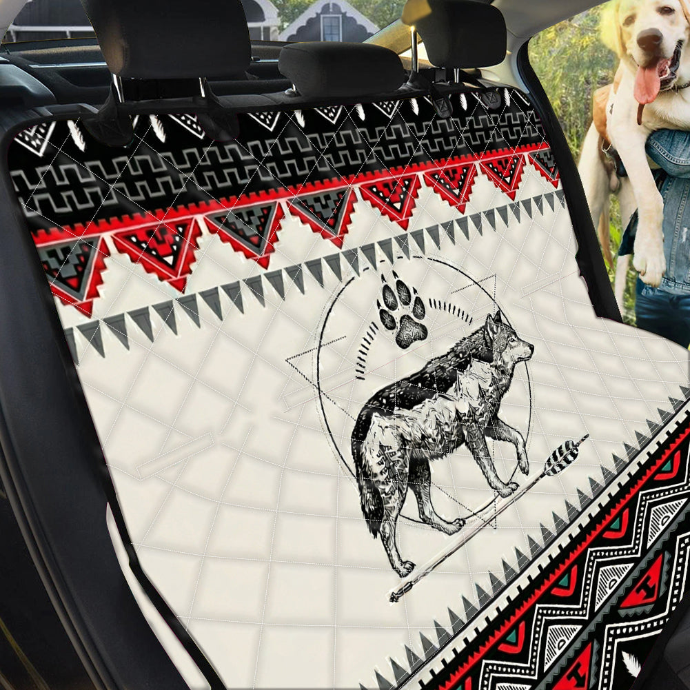 PBT-0043v3 Wolf Native American Pet Seat Cover