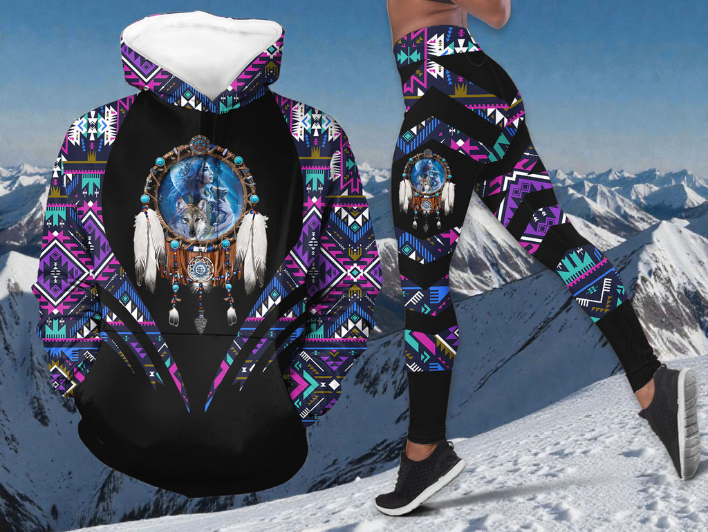 PBT-0049v3 Dreamcatcher Native American Hoodie Leggings Set