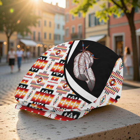 POLO0015 Feather Native American Jeff Cap