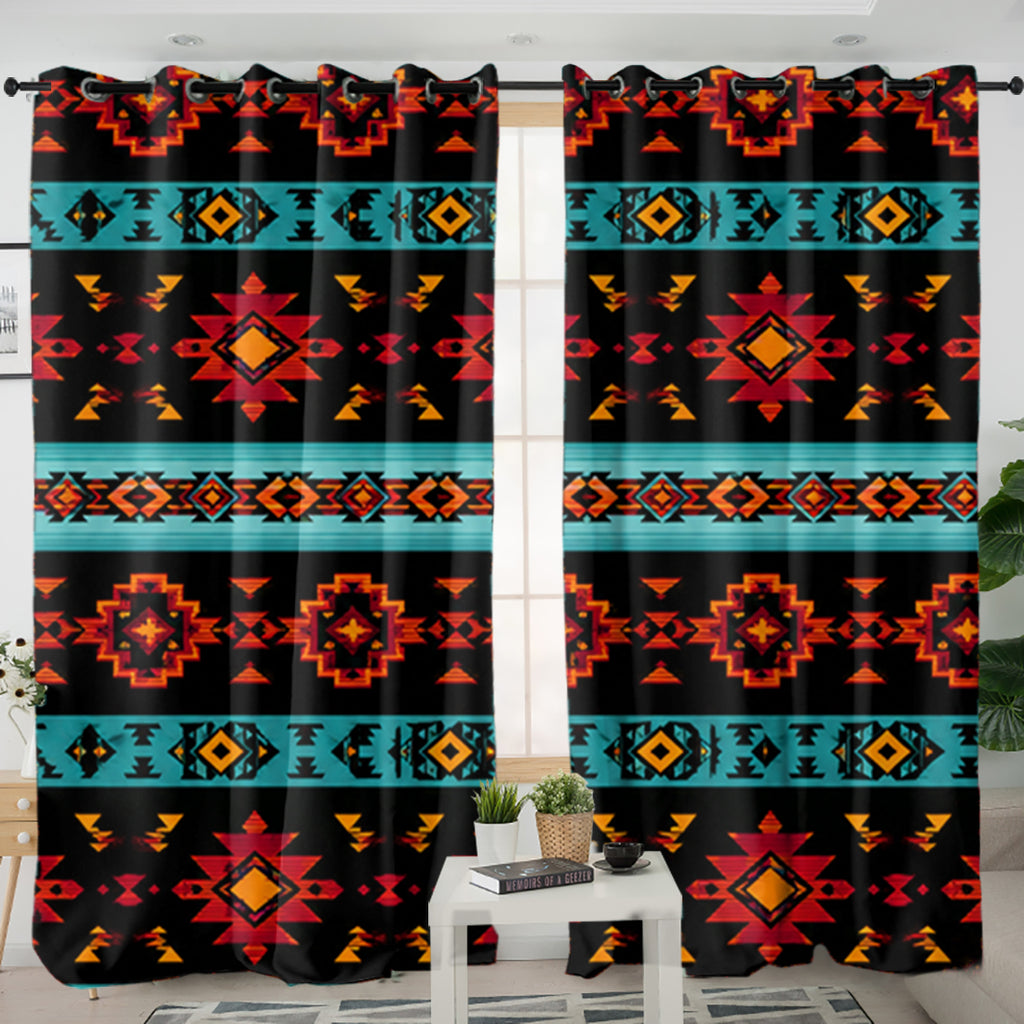 Pattern Native American Living Room Curtain DS260729M06