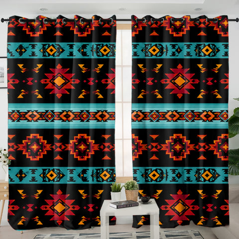 Pattern Native American Living Room Curtain DS260729M06