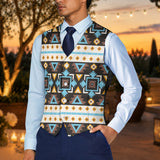 Pattern Native American Suit Vest Jacket Print One Side Front DS260420M05