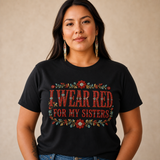 Printed Floral Bead-Effect Graphic Native American-Inspired 2D T-Shirt TSm037