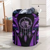 Purple Dreamcatcher Mama Bear Native American Laundry Basket DS260731M13