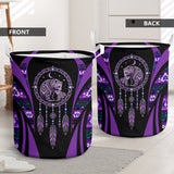 Purple Dreamcatcher Mama Bear Native American Laundry Basket DS260731M13