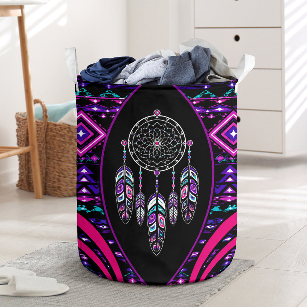 Purple Dreamcatcher Native American Laundry Basket DS260731M08