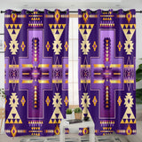 Purple Pattern Native American Living Room Curtain DS260721M02