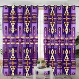 Purple Pattern Native American Living Room Curtain DS260721M02