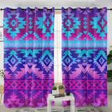 Purple Pattern Native American Living Room Curtain DS260729M08