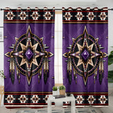 Purple Symbol Native American Living Room Curtain DS260729M01
