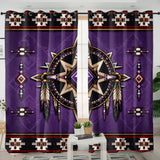 Purple Symbol Native American Living Room Curtain DS260729M01
