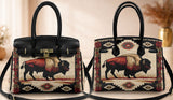 QLT-0015 Bison Native American Women Handbag